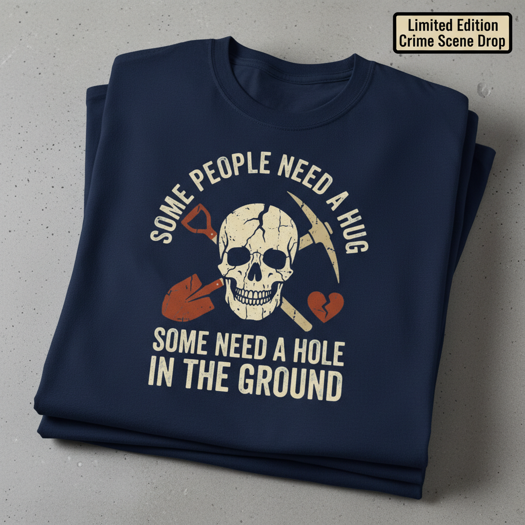 Some Need a Hole in the Ground T-Shirt_stacked_flatlay