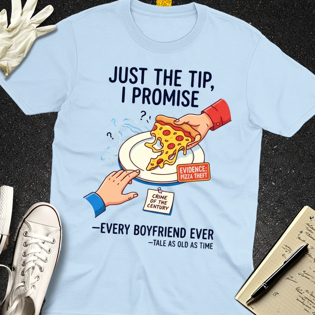 Pizza Theft Crime of the Century T-Shirt_extreme_za