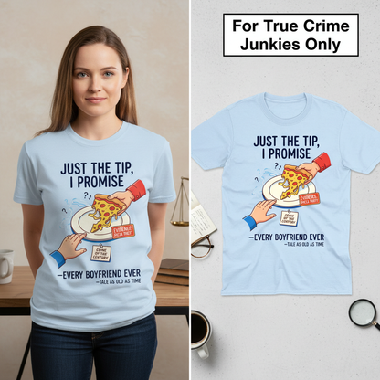 Pizza Theft Crime of the Century T-Shirt_model_flat