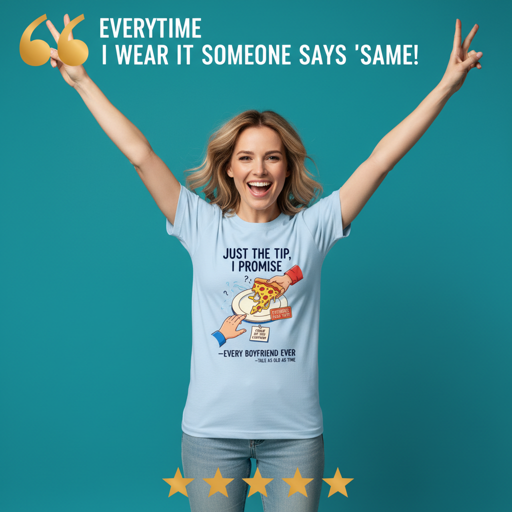 Pizza Theft Crime of the Century T-Shirt_model_testimonial