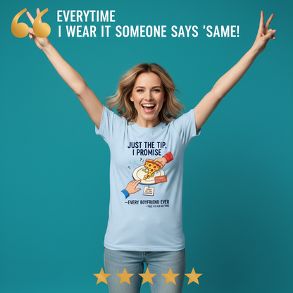 Pizza Theft Crime of the Century T-Shirt_model_testimonial