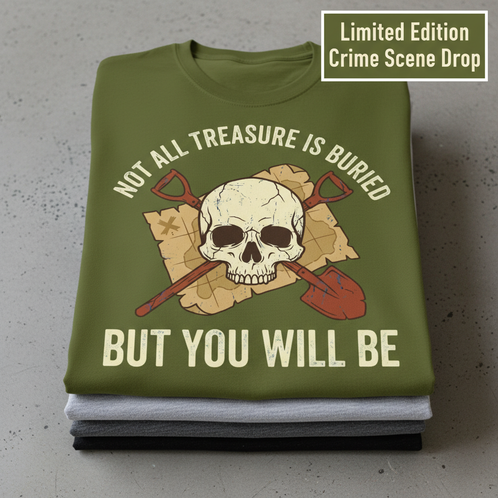 Buried Treasure Threat T-Shirt_stacked_flatlay