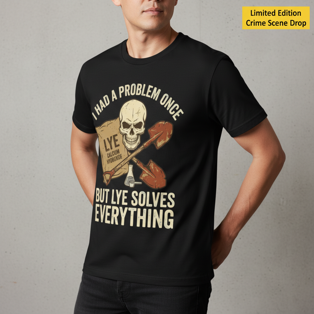Lye Solves Everything T-Shirt__space