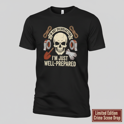 Well-Prepared Dark Humor T-Shirt__space