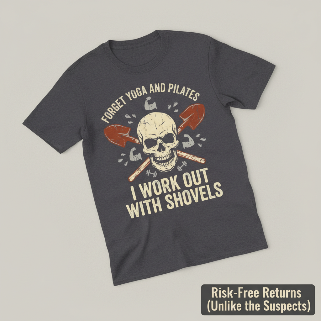 Shovel Workout Skull T-Shirt__space