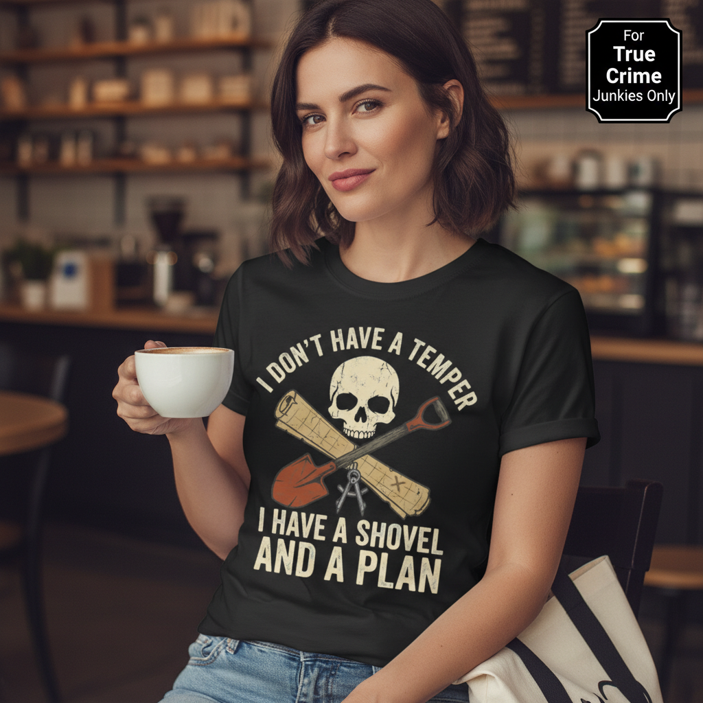 Shovel and a Plan Dark Humor T-Shirt__lifestyle