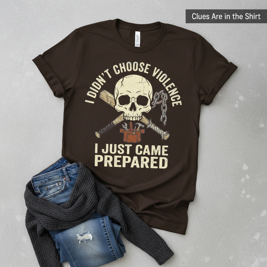 Prepared for Anything Skull T-Shirt__pair