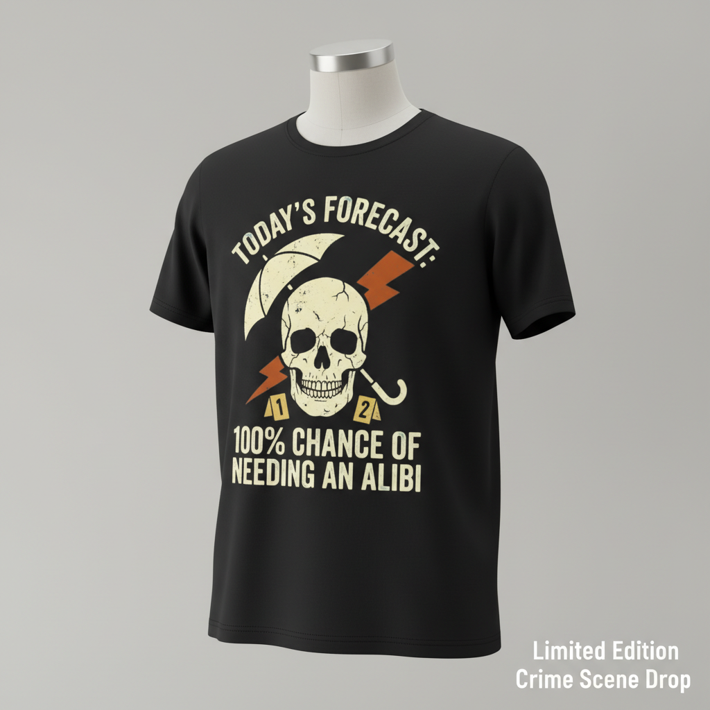 Forecast Alibi Humor T-Shirt__space