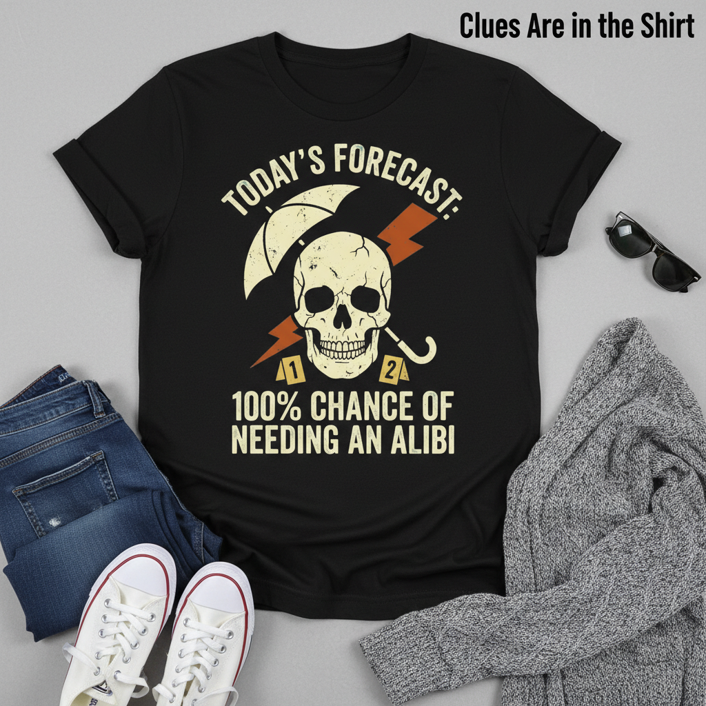 Forecast Alibi Humor T-Shirt__pair