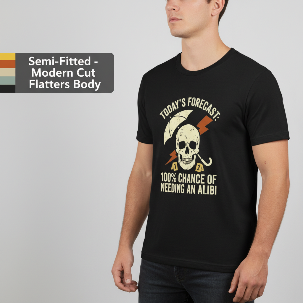 Forecast Alibi Humor T-Shirt__benefit