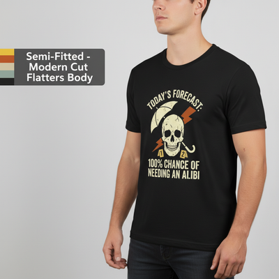 Forecast Alibi Humor T-Shirt__benefit