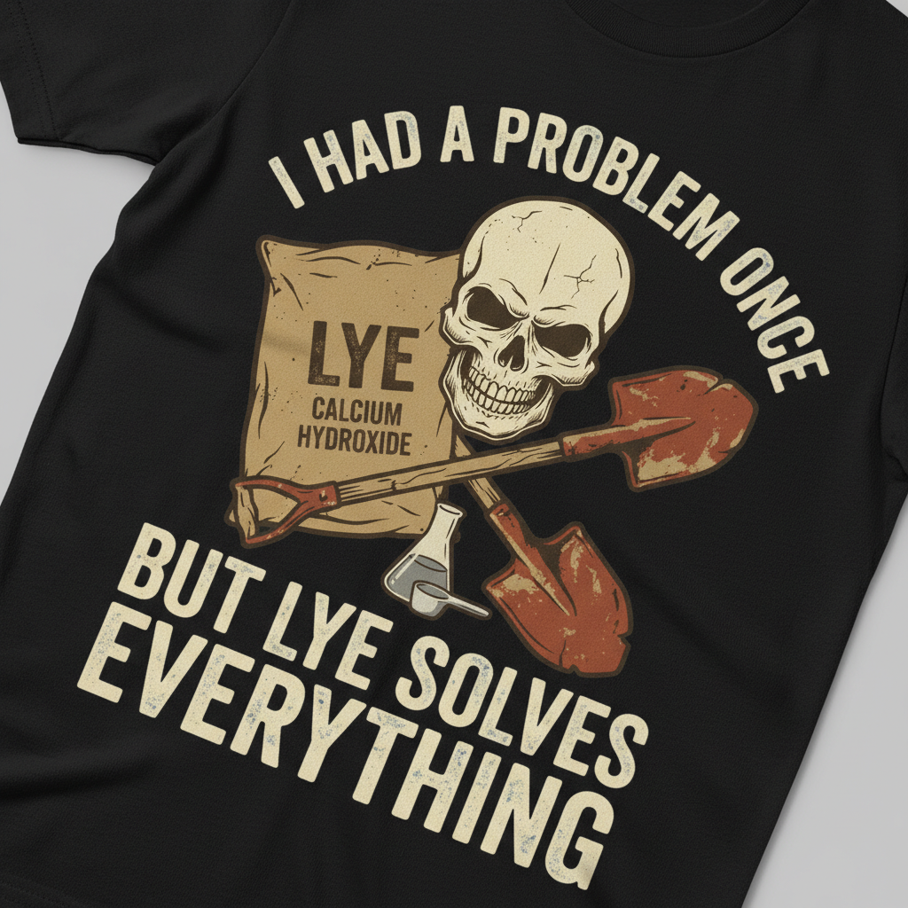 Lye Solves Everything T-Shirt_extreme_za