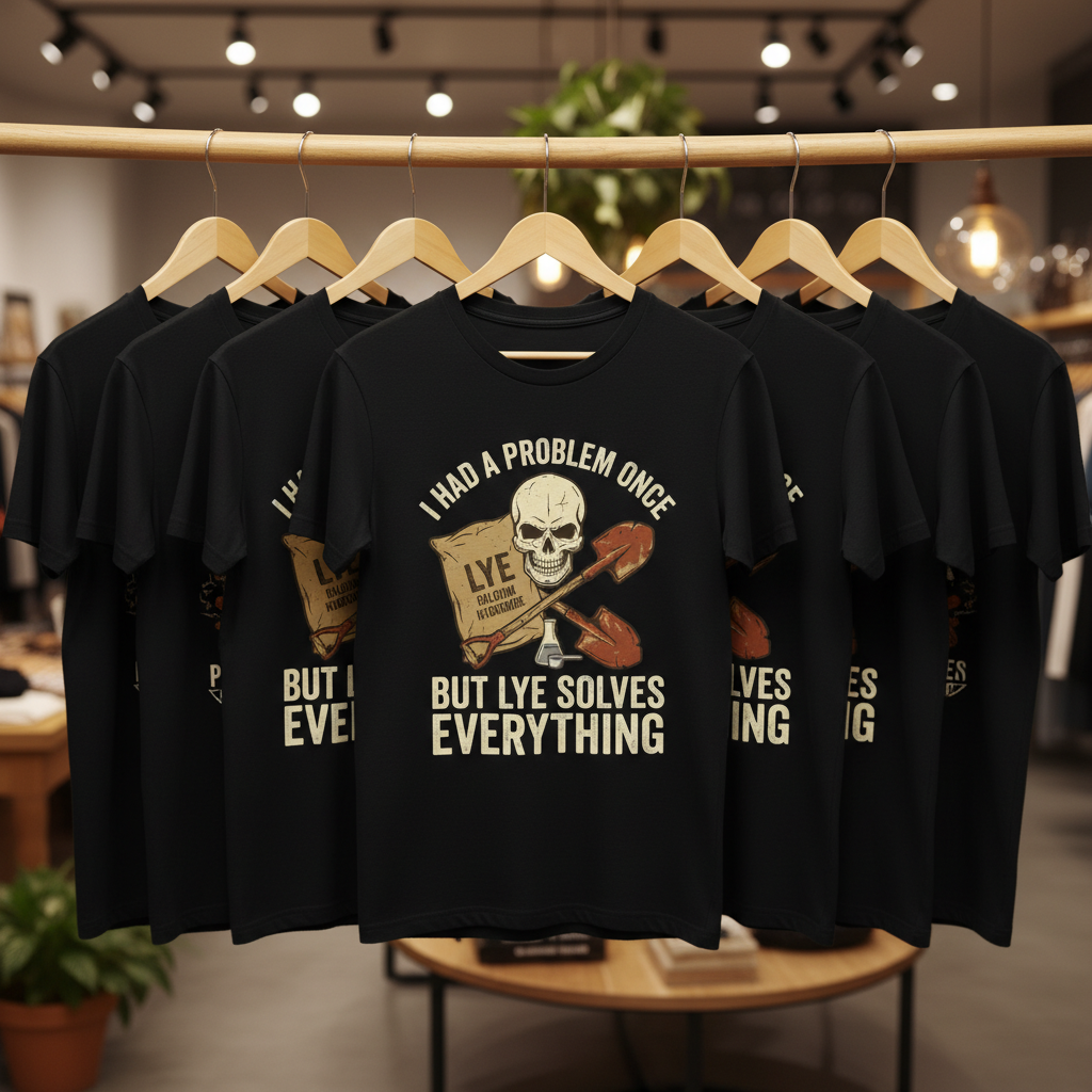 Lye Solves Everything T-Shirt_boutique_rack