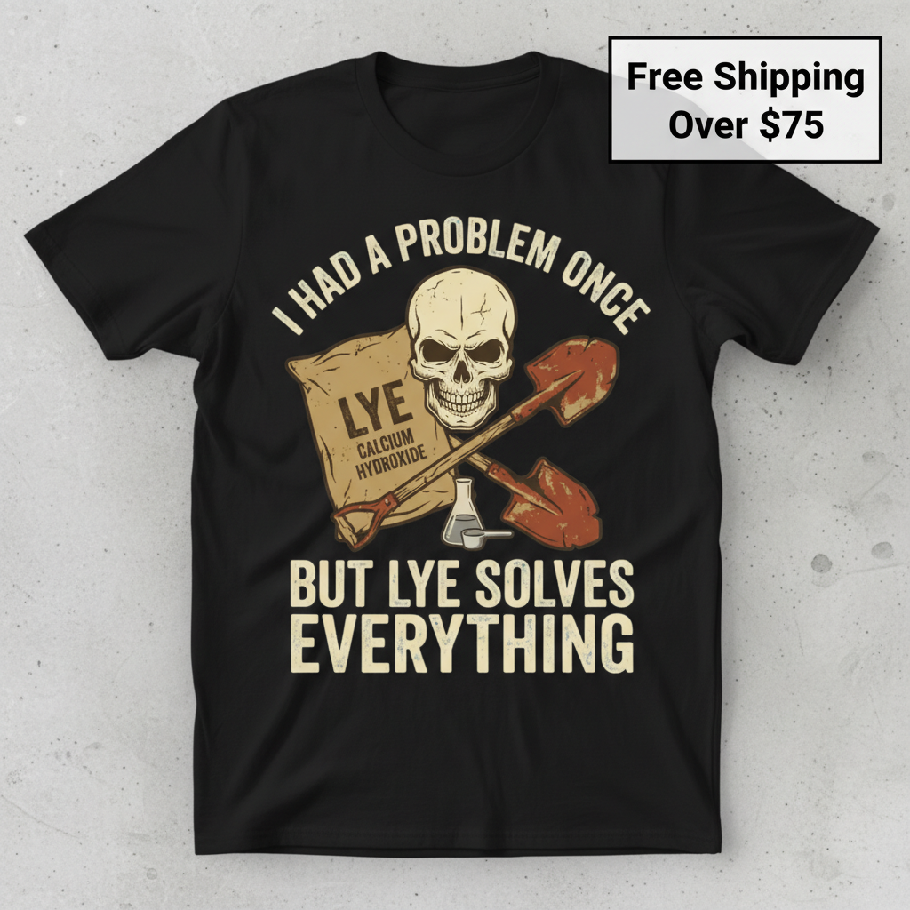 Lye Solves Everything T-Shirt_clean