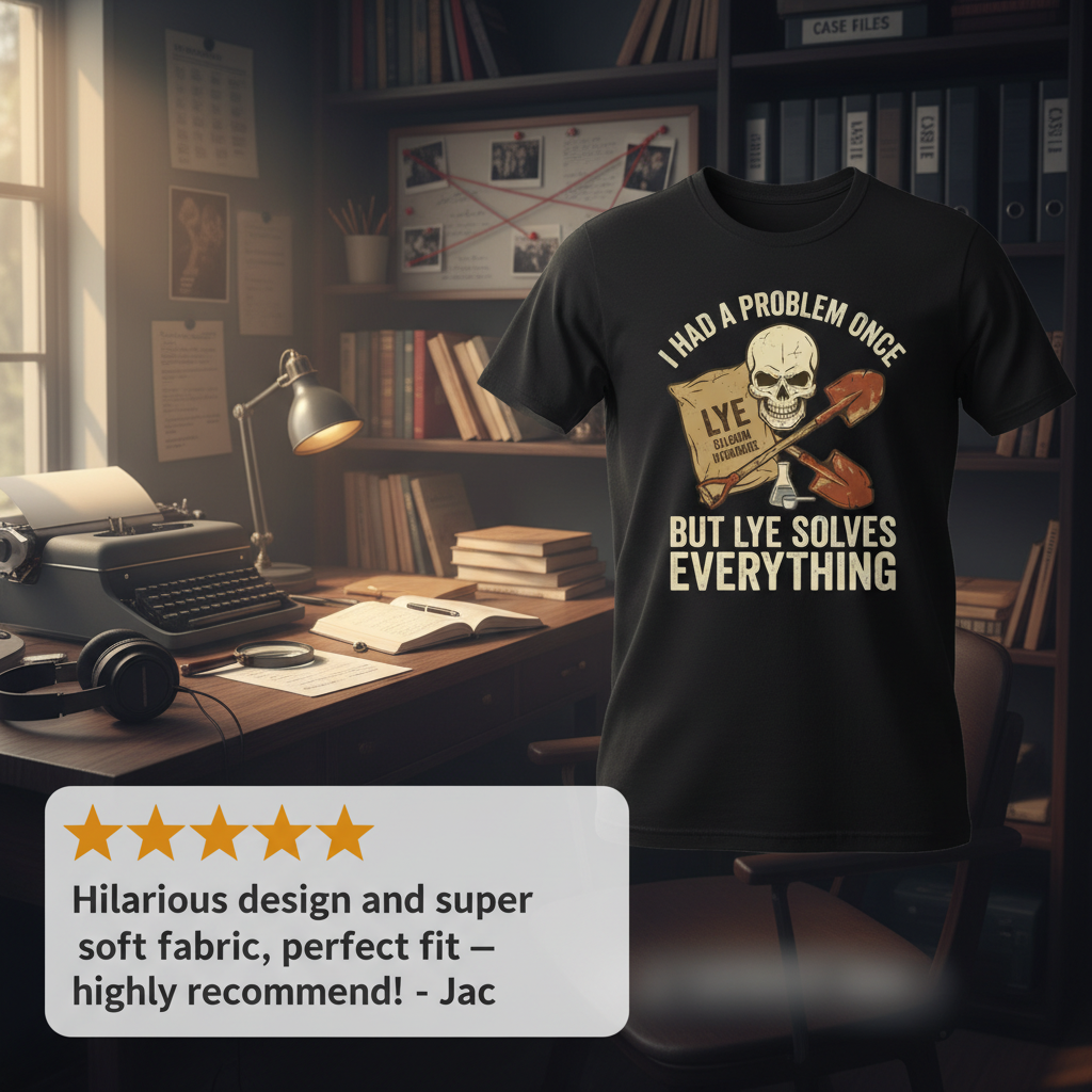 Lye Solves Everything T-Shirt_review_5star