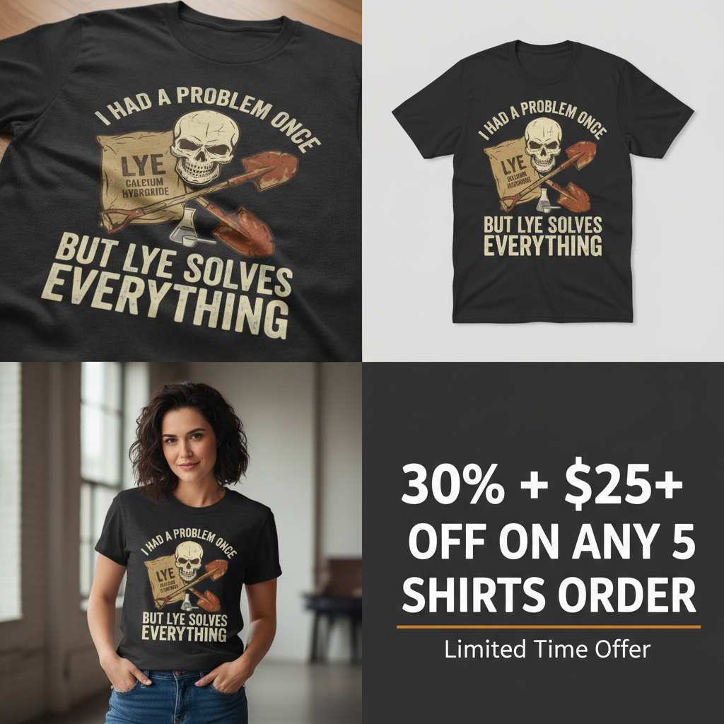 Lye Solves Everything T-Shirt_4_panel