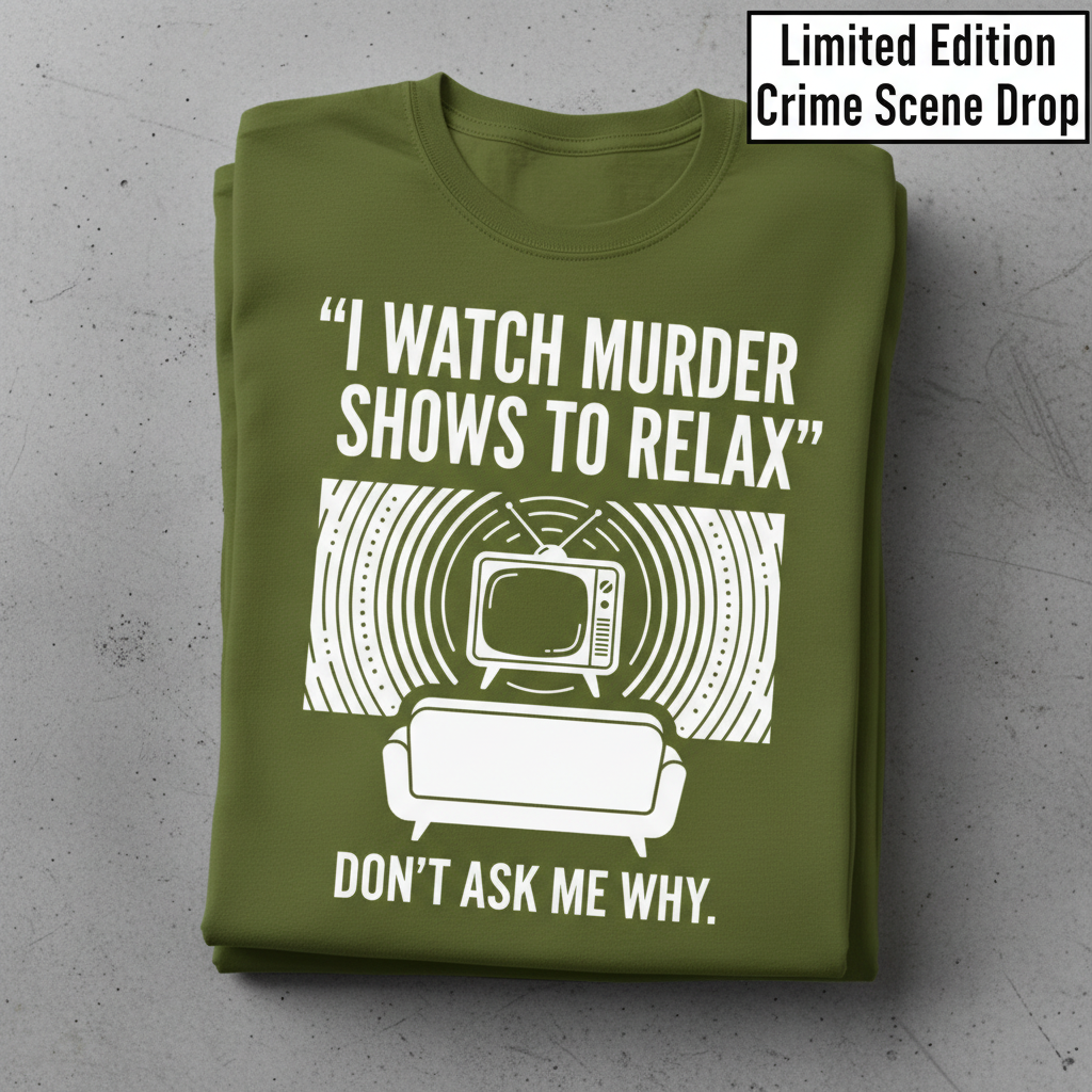 Murder Show Chill T-Shirt_stacked_flatlay