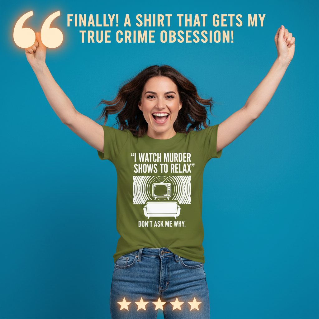 Murder Show Chill T-Shirt_model_testimonial