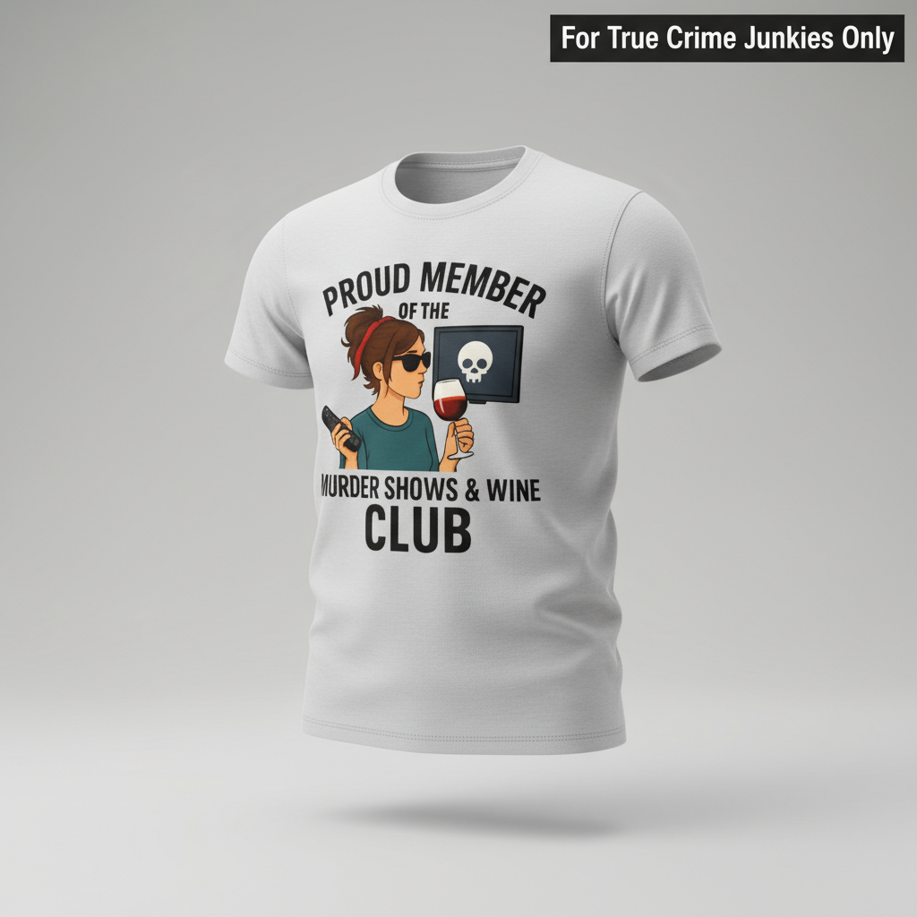Murder Shows & Wine Club T-Shirt_3d_float