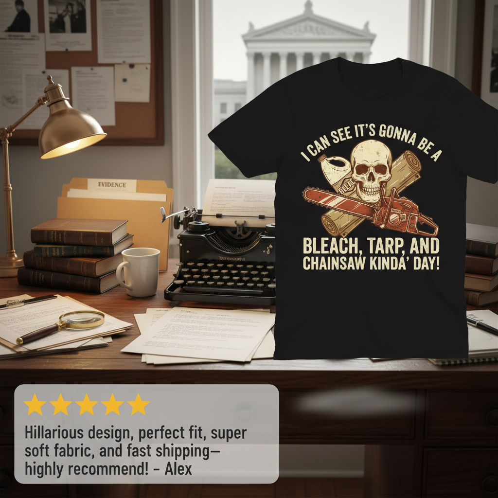 Bleach, Tarp & Chainsaw Kinda’ Day T-Shirt_review_5star