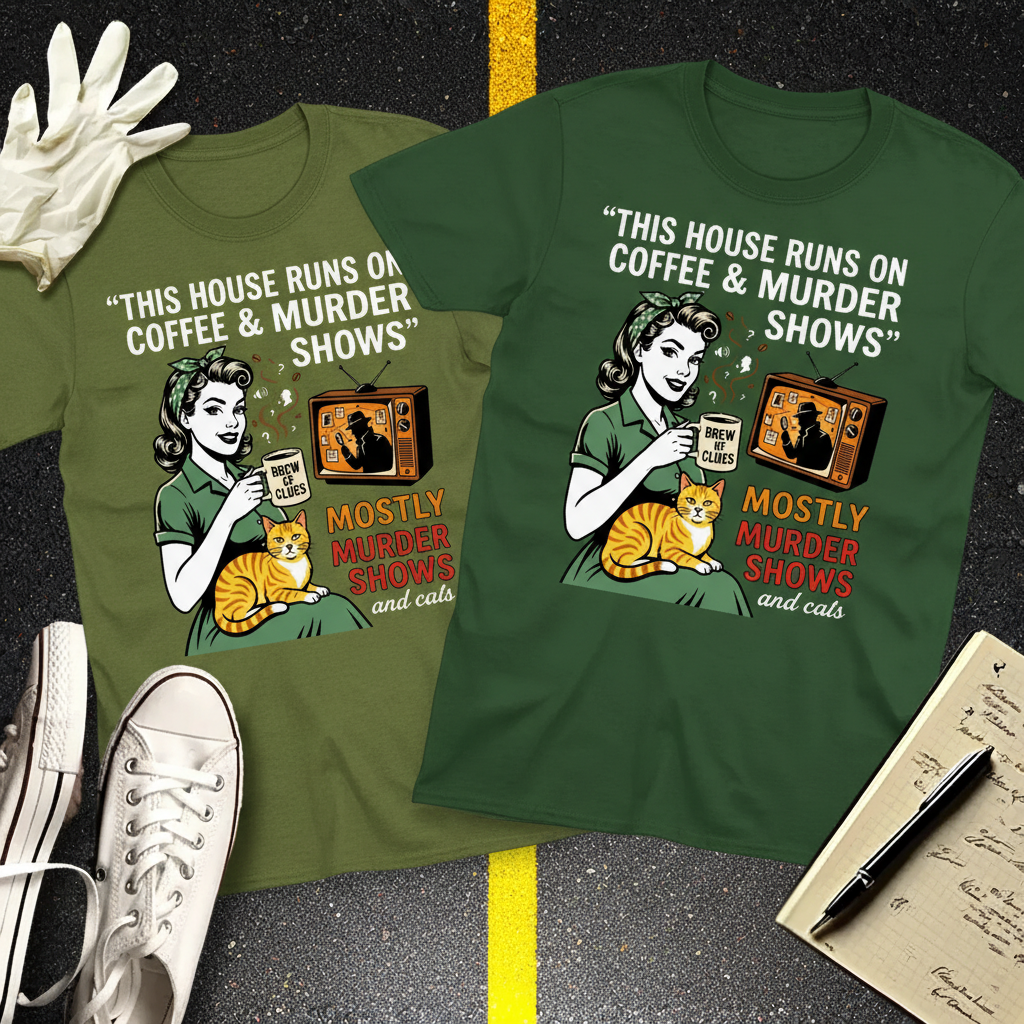 Coffee & Murder Shows T-Shirt_dual_lifestyle