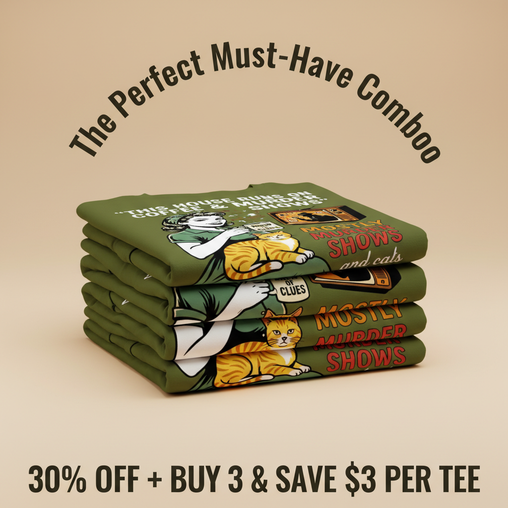 Coffee & Murder Shows T-Shirt_stacked_promotion