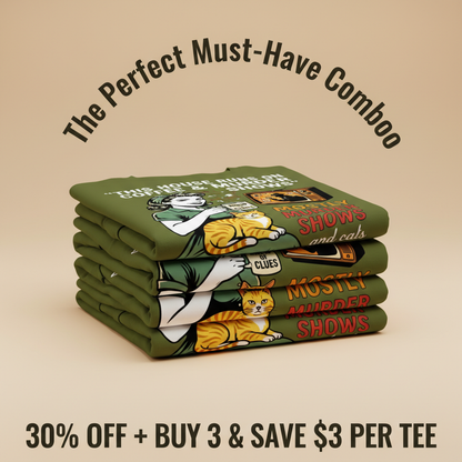 Coffee & Murder Shows T-Shirt_stacked_promotion