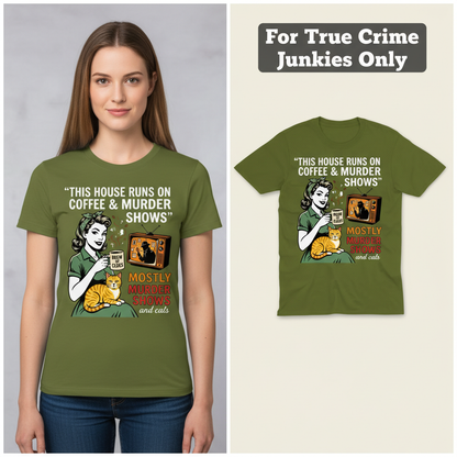 Coffee & Murder Shows T-Shirt_model_flat