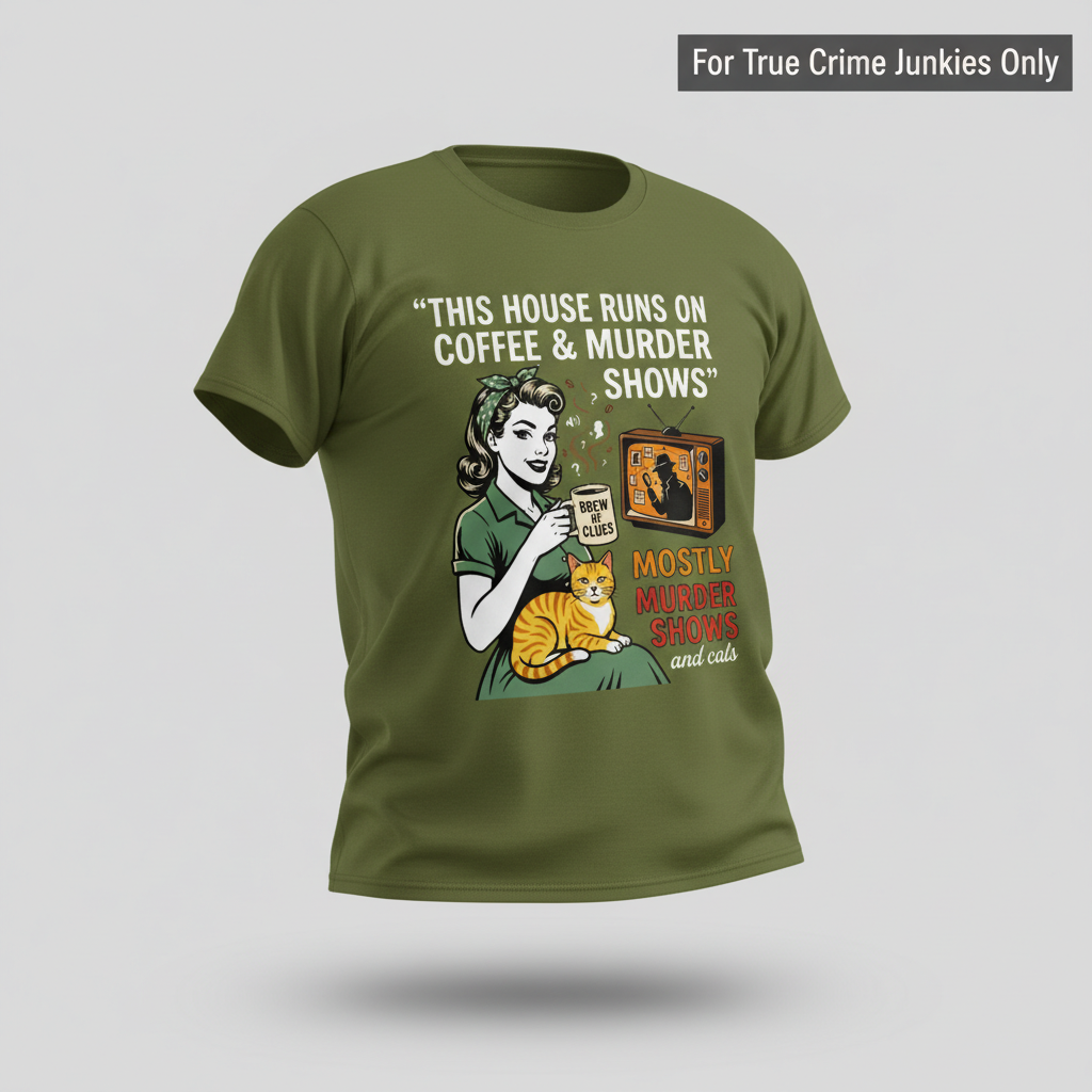 Coffee & Murder Shows T-Shirt_3d_float