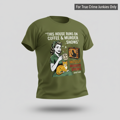 Coffee & Murder Shows T-Shirt_3d_float