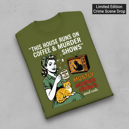 Coffee & Murder Shows T-Shirt_fold_tilt