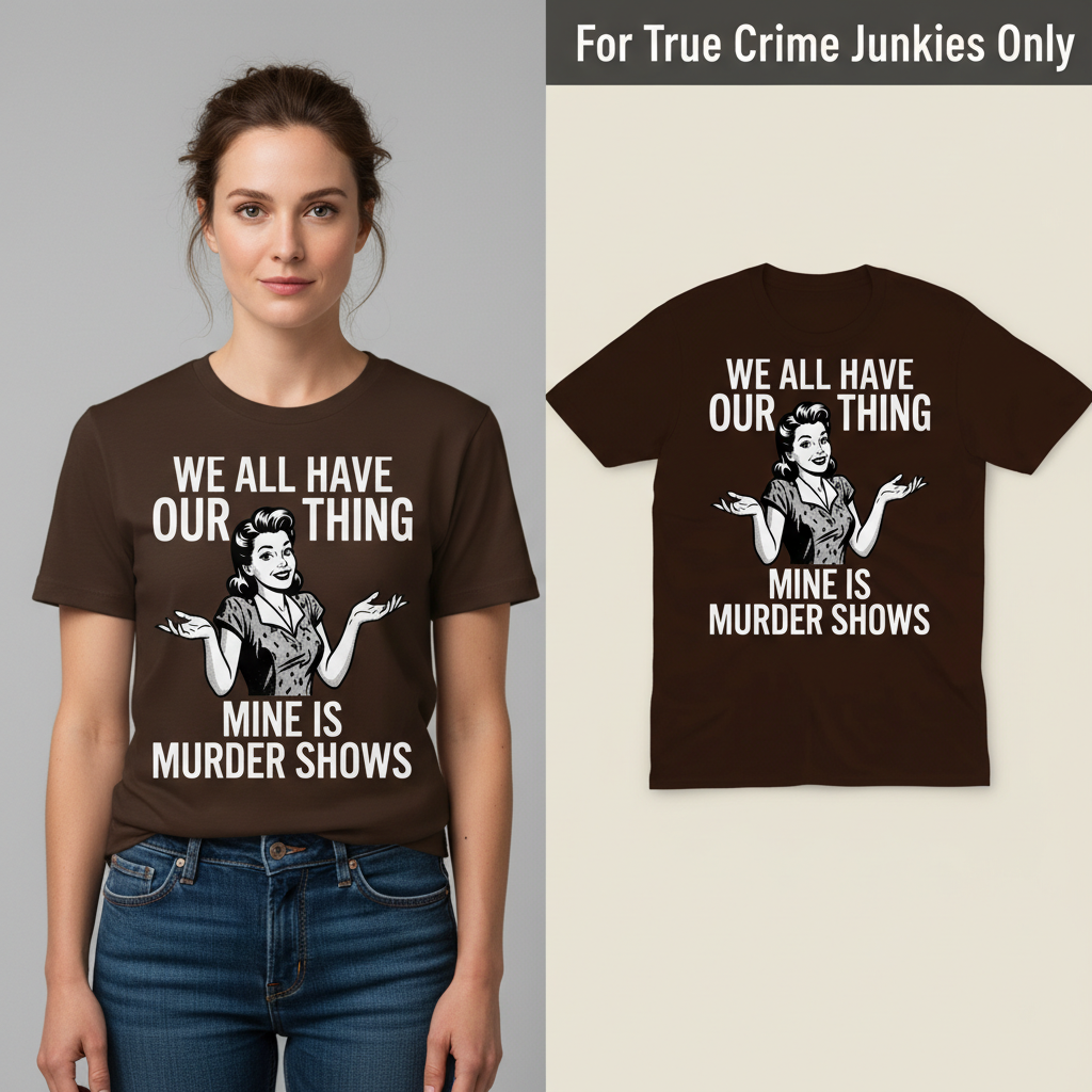 Murder Show Addict T-Shirt_model_flat