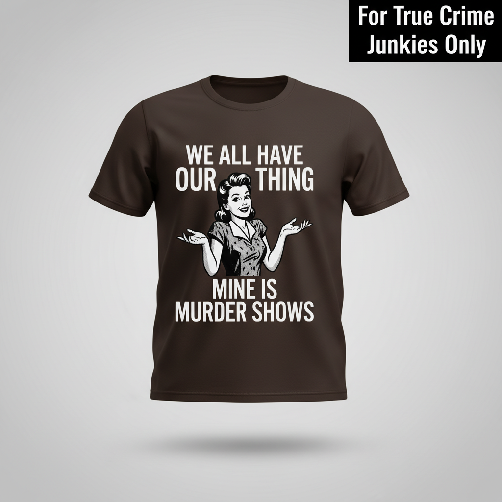 Murder Show Addict T-Shirt_3d_float
