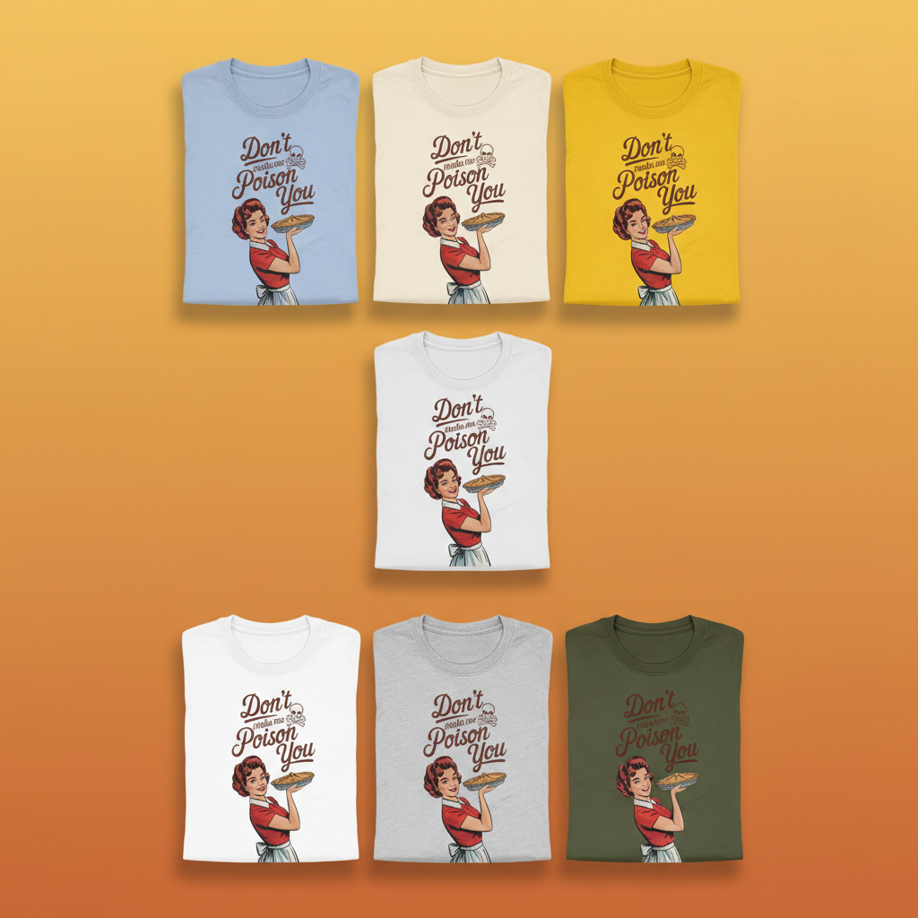 Don't Make Me Poison You T-Shirt_6color_grid