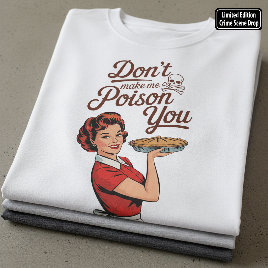 Don't Make Me Poison You T-Shirt_stacked_flatlay