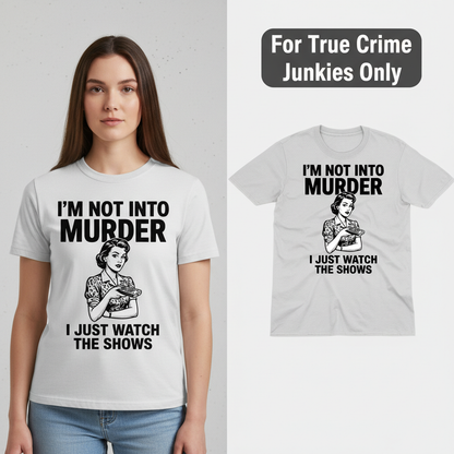 Murder Show Junkie T-Shirt_model_flat