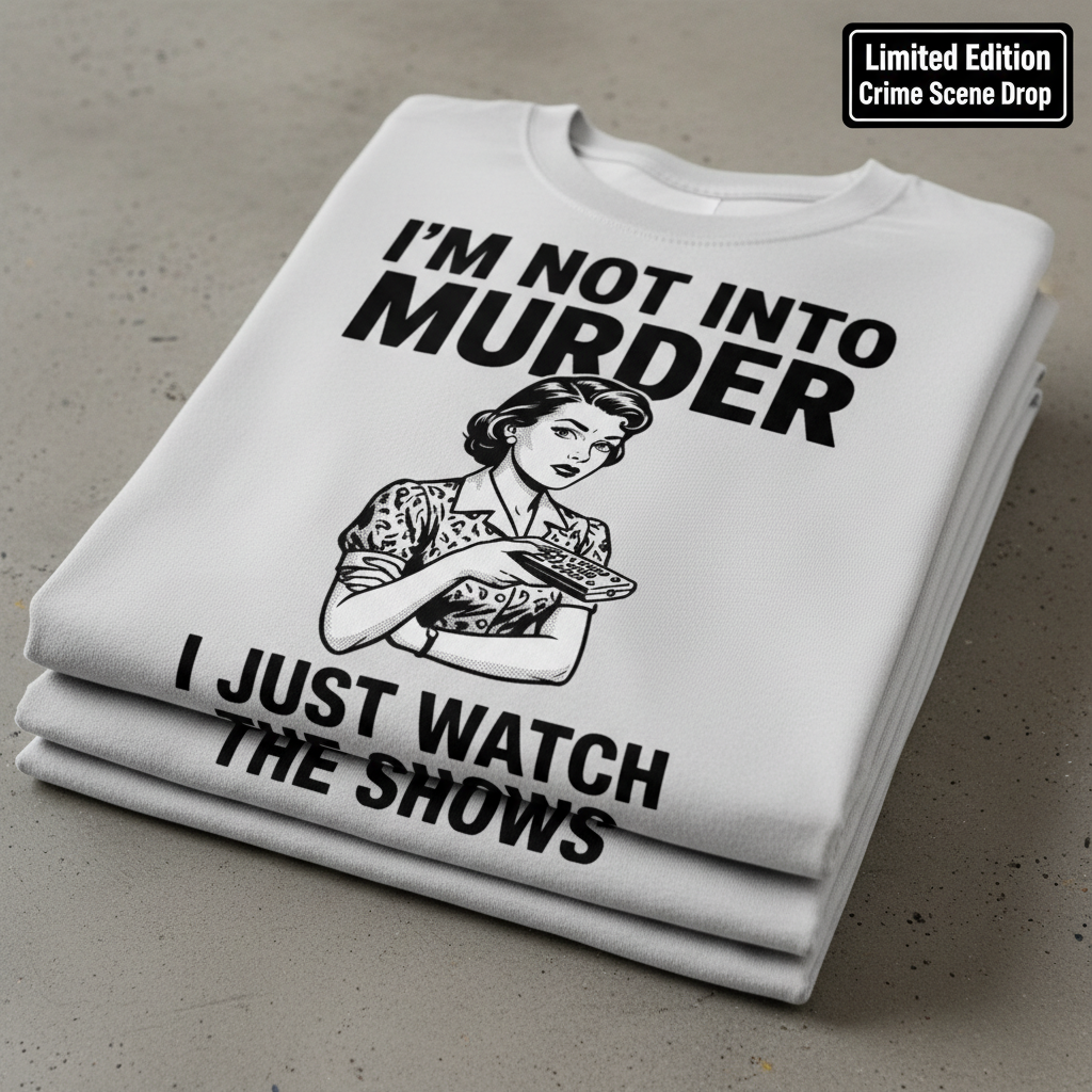 Murder Show Junkie T-Shirt_stacked_flatlay