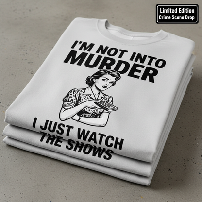 Murder Show Junkie T-Shirt_stacked_flatlay
