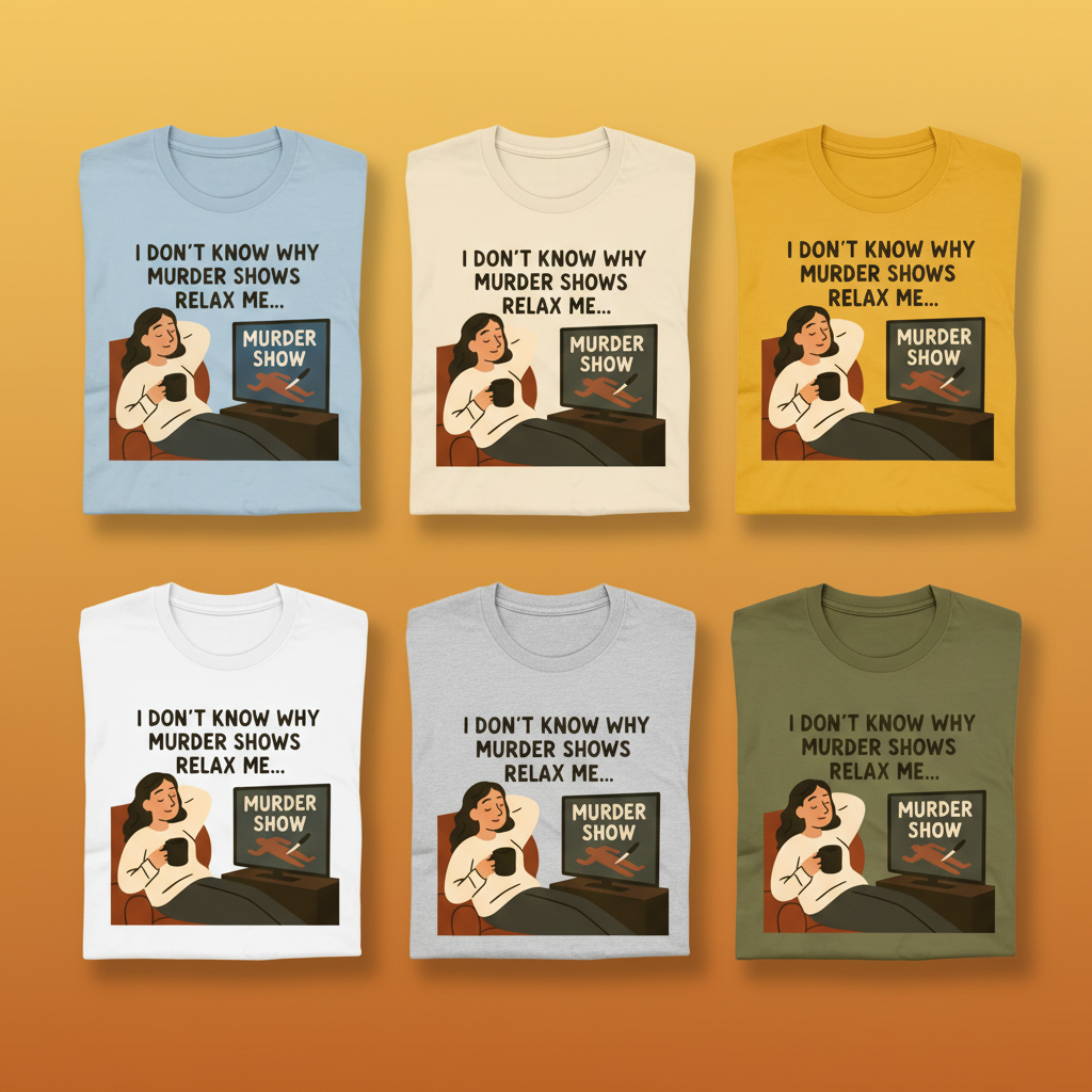 Murder Shows Relax Me T-Shirt_6color_grid