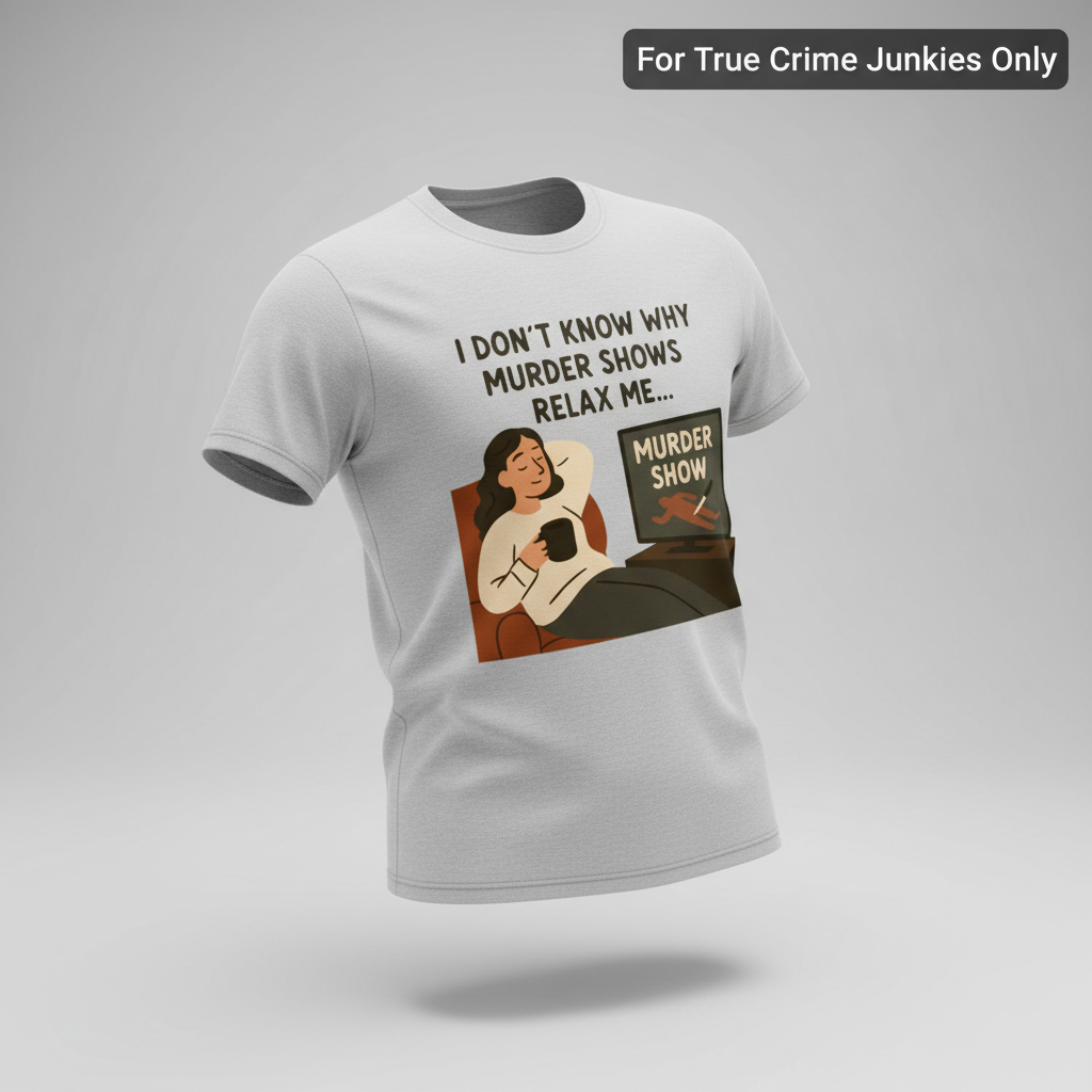 Murder Shows Relax Me T-Shirt_3d_float