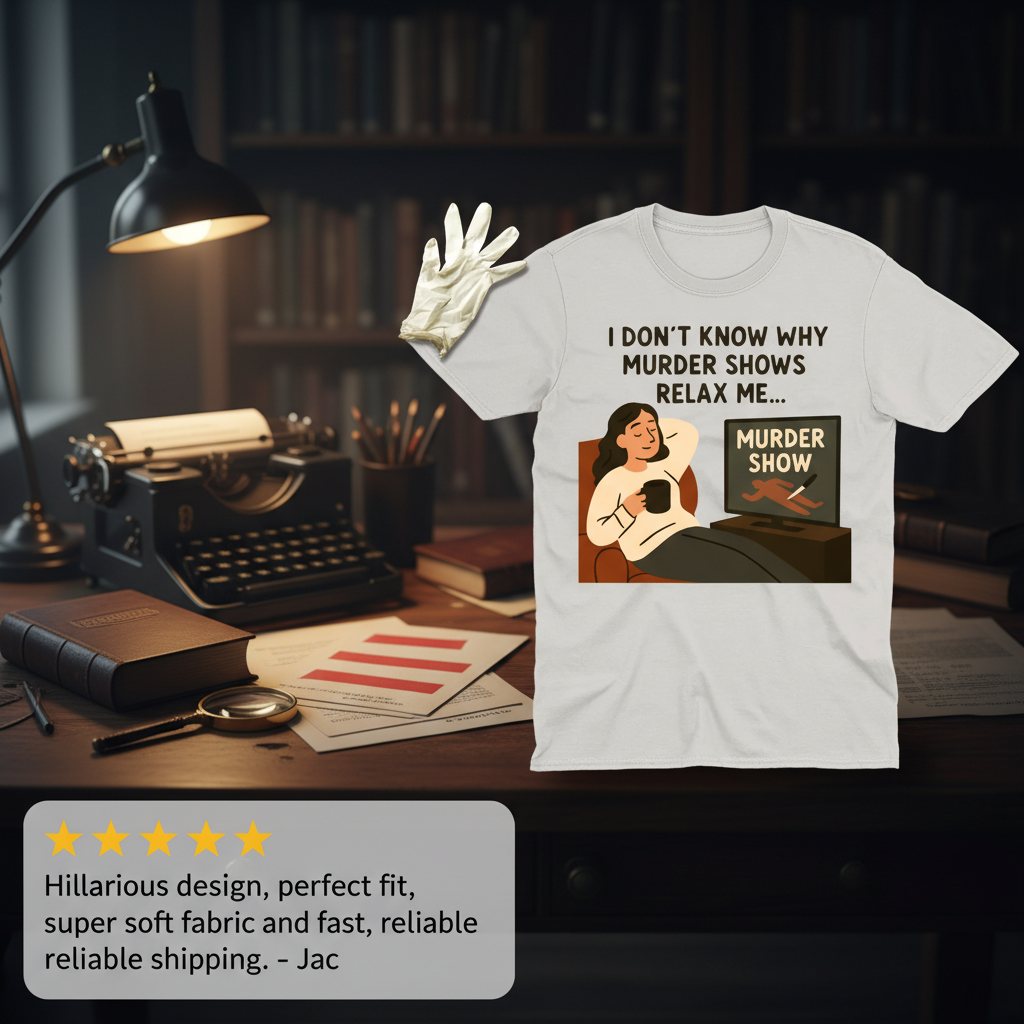 Murder Shows Relax Me T-Shirt_review_5star