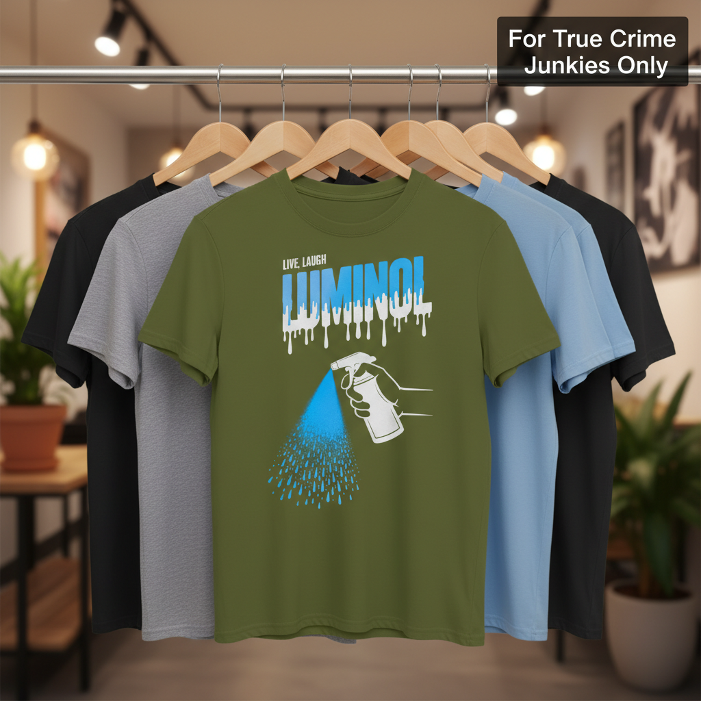 Let’s Glow Luminol T-Shirt_boutique_rack