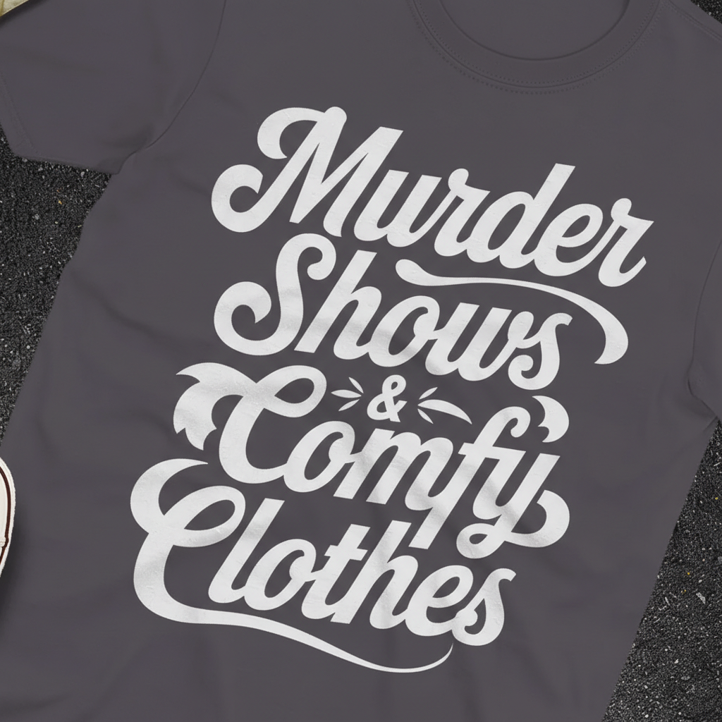 Murder Shows & Comfy Clothes T-Shirt_extreme_za