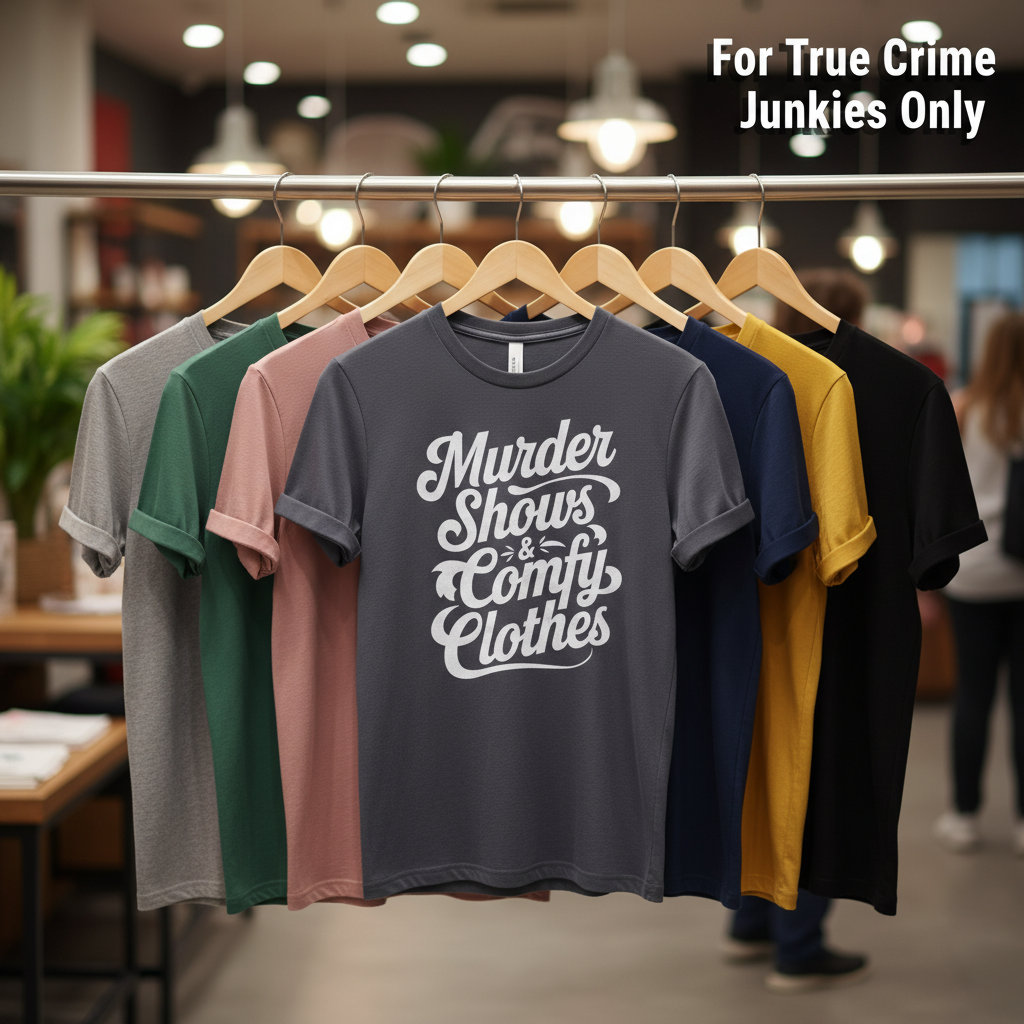 Murder Shows & Comfy Clothes T-Shirt_boutique_rack