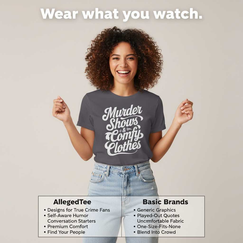 Murder Shows & Comfy Clothes T-Shirt_product_table