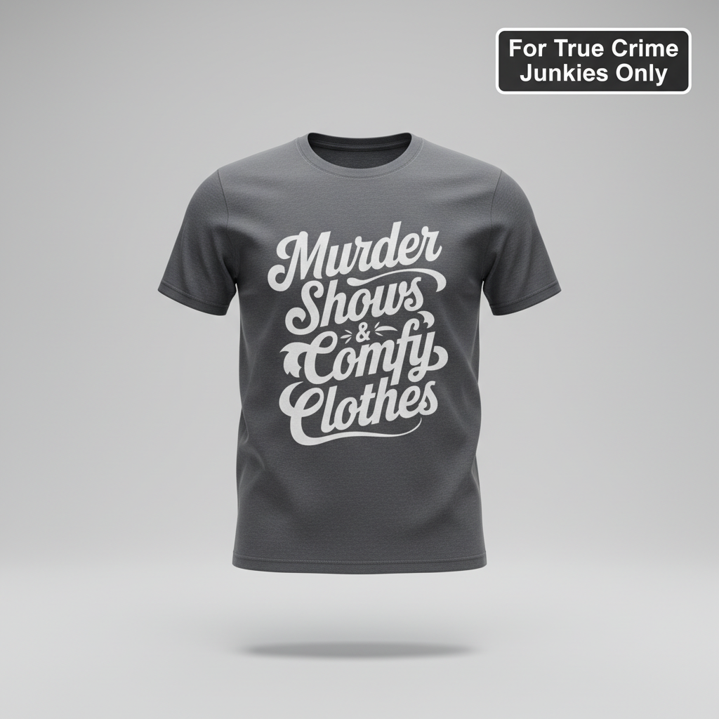 Murder Shows & Comfy Clothes T-Shirt_3d_float