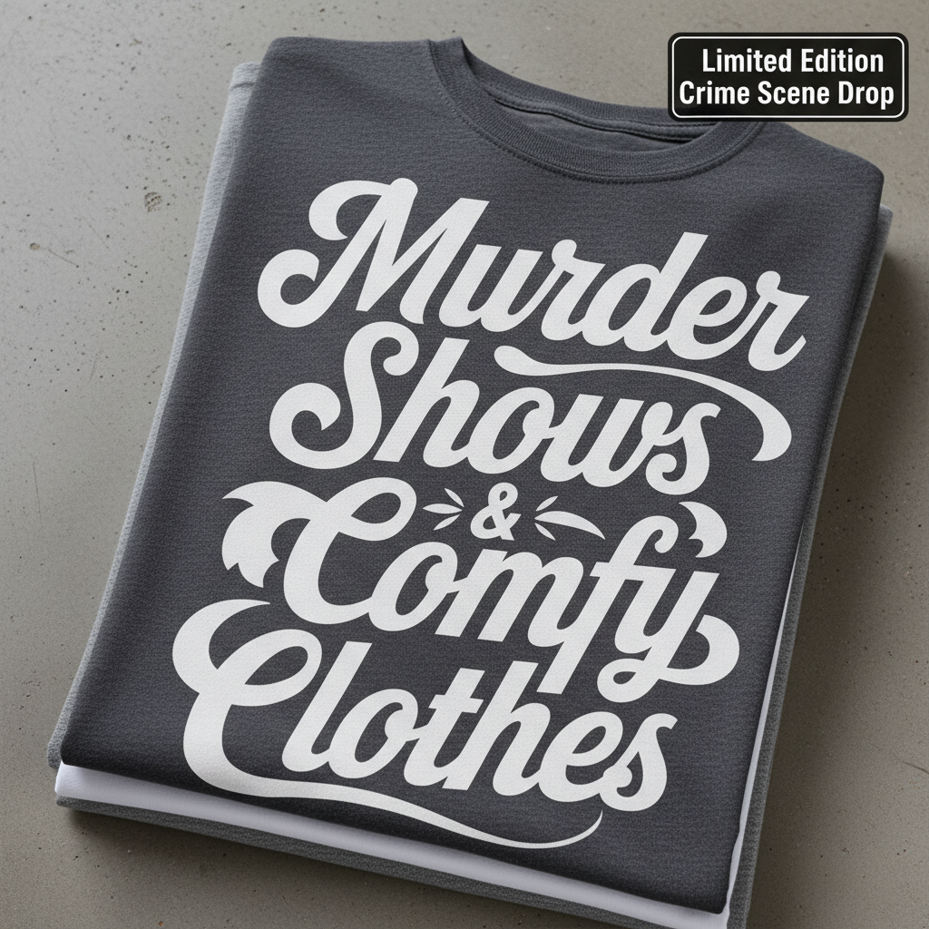 Murder Shows & Comfy Clothes T-Shirt_stacked_flatlay