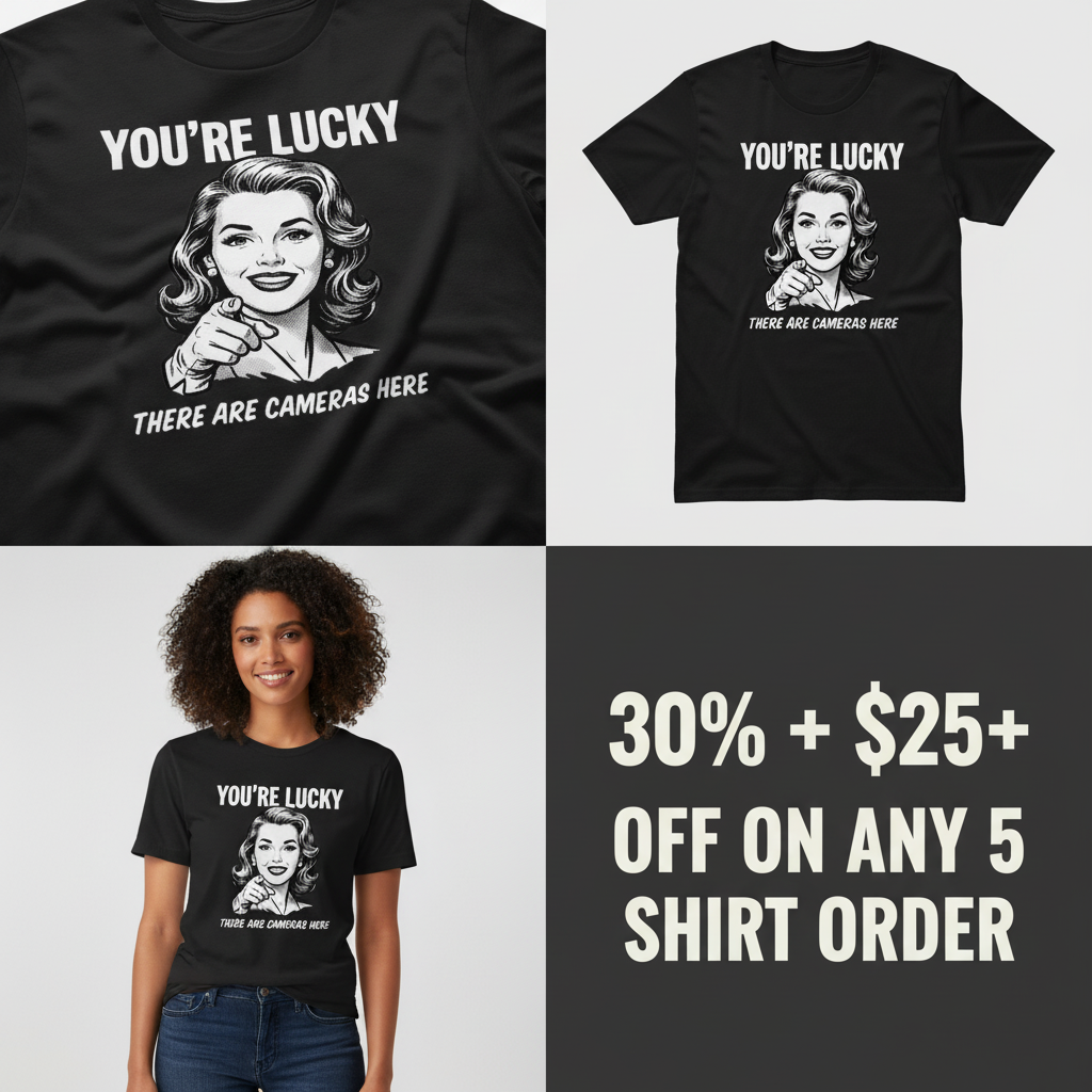 You're Lucky T-Shirt_4_panel
