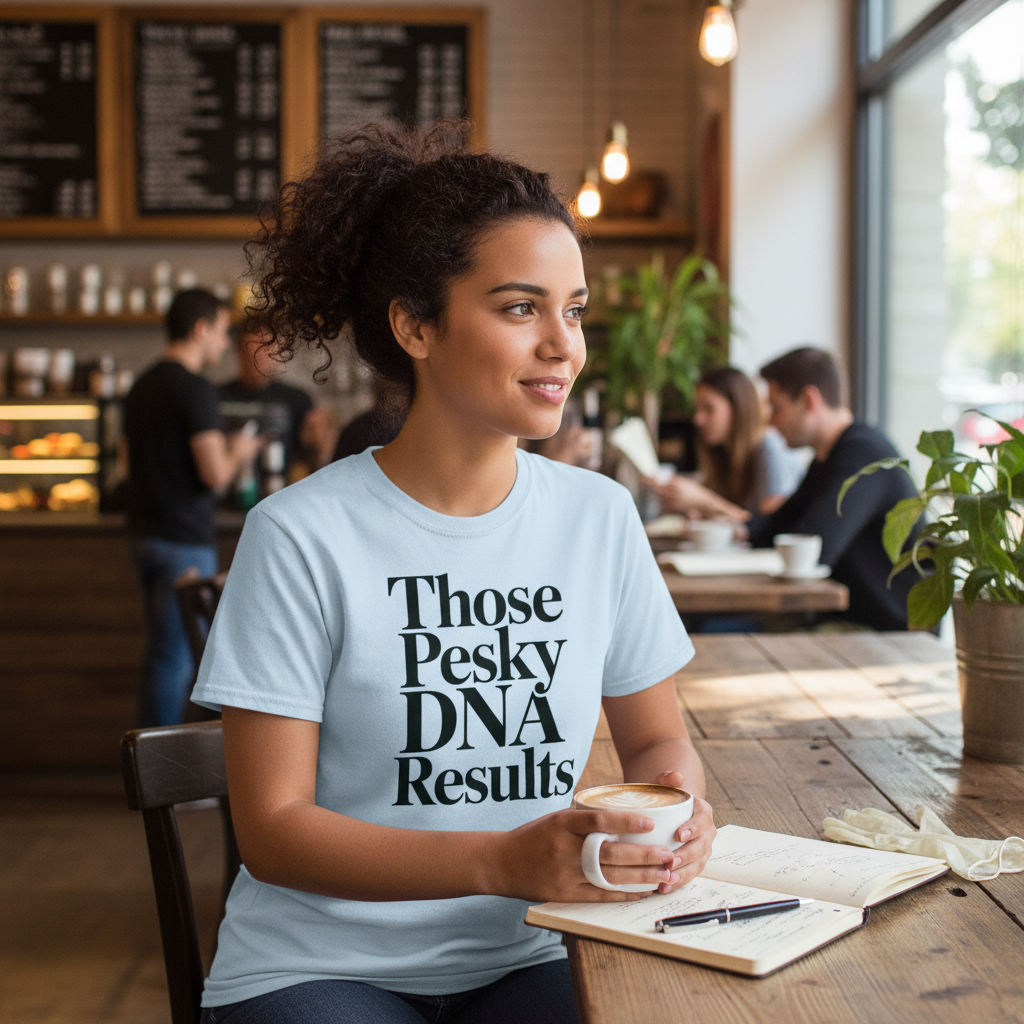 Those Pesky DNA Results T-Shirt_dual_lifestyle