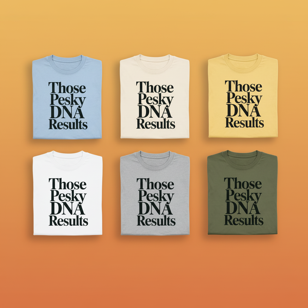 Those Pesky DNA Results T-Shirt_6color_grid